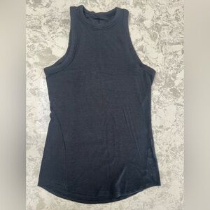 Two Lululemon Hold Tight Crewneck Tank Tops in Black & White, Size 6